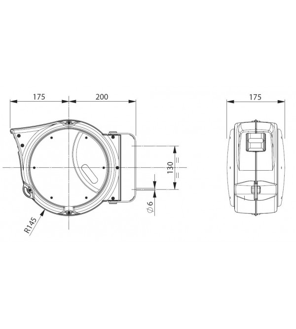 Avvolgitubo per aria 10 metri Serie America Zeca Avvolgitubo per aria 10 metri Serie America Zeca