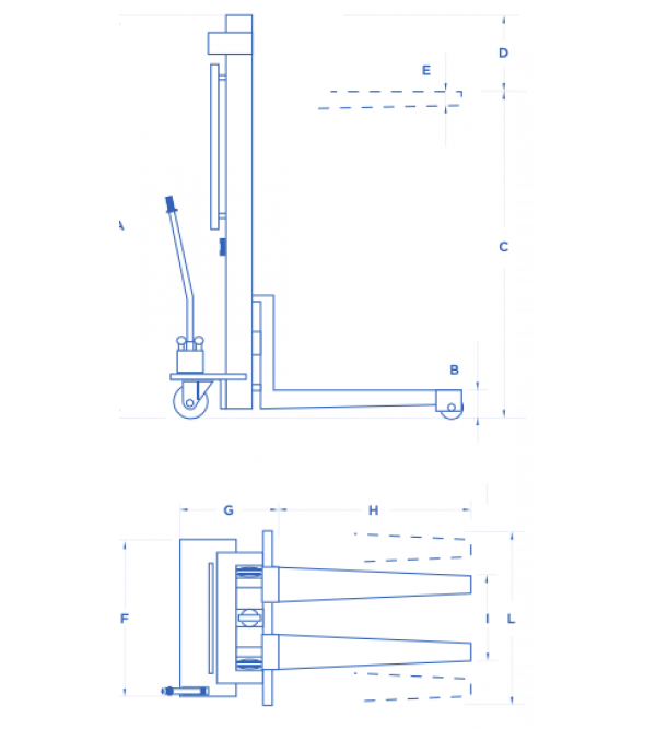 CARRELLO ELEVATORE A COMANDO
