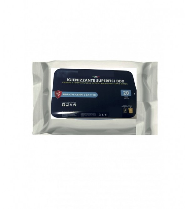 Lingettes désinfectantes pour surfaces 20 pcs