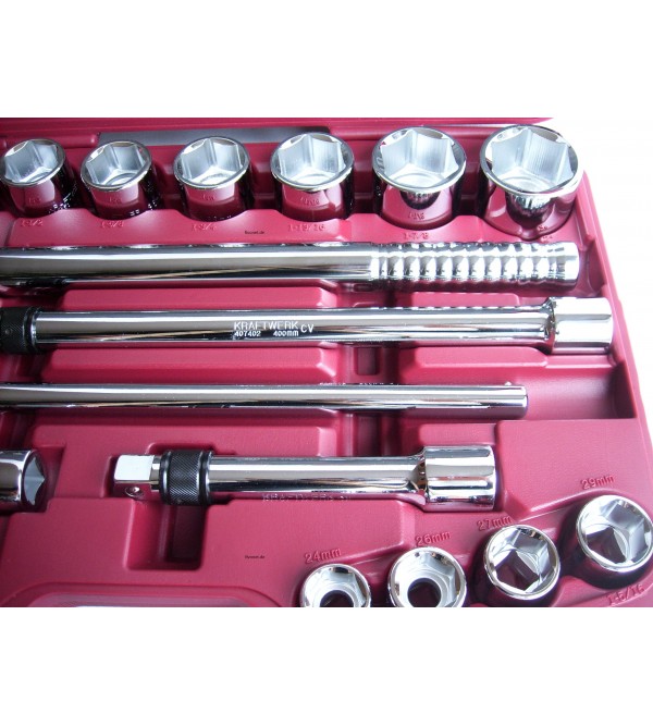 Assortiment de clés mixtes 3/4" et cliquet Kraftwerk