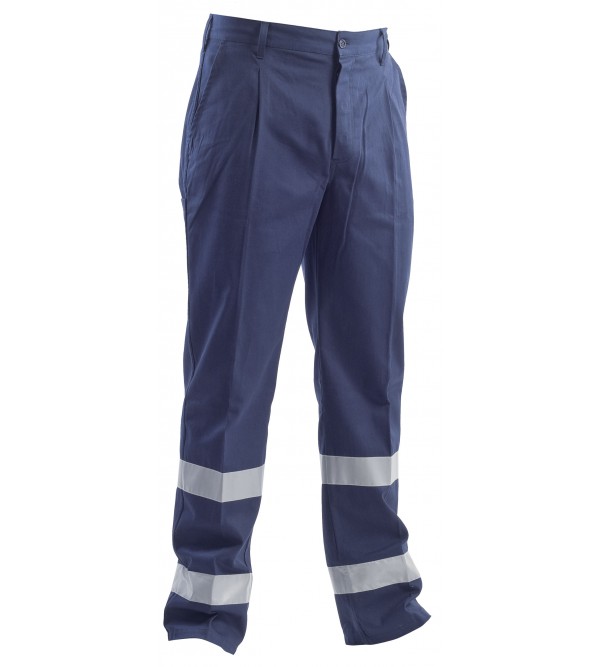 PANTALONE MASSAUA BLU C/BANDE CATARIFR.